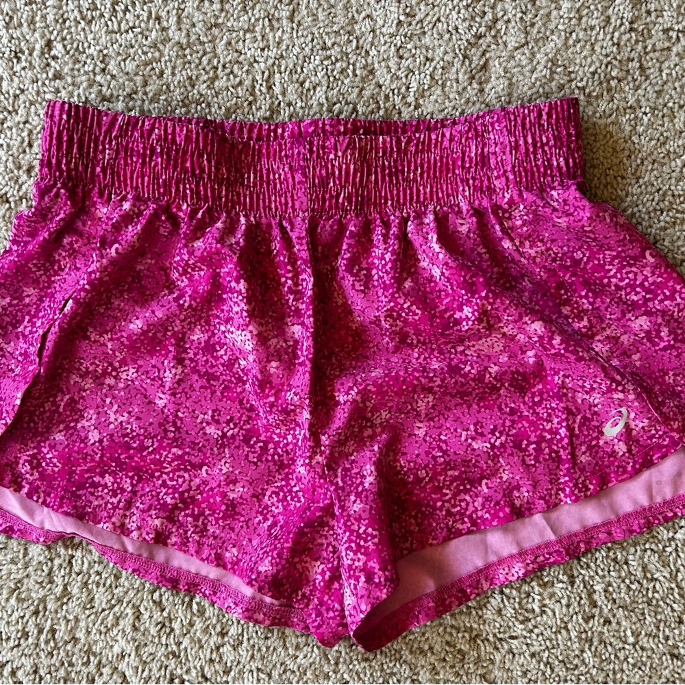 Asics Vibrant Pink Athletic Running Shorts